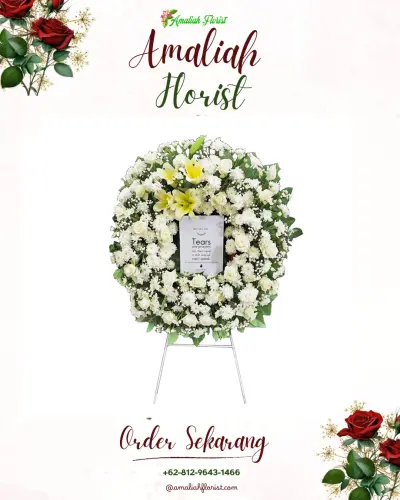 Krans Bunga Duka Cita di Cipondoh
